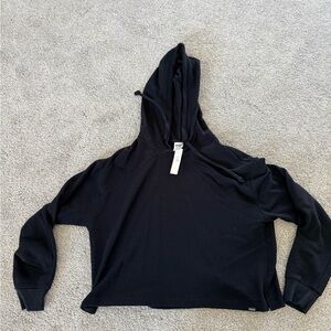 Victoria's Secret Black Hooded Sweatshirt